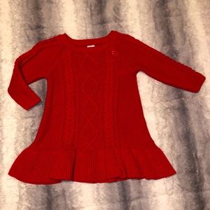 Baby Gap red sweater dress
